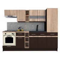 Bucatarie MARINA NEW 250 A Wenge / Stejar Sonoma